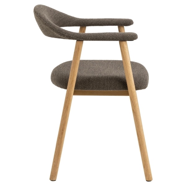 Krzesło Addi brązowe/ dąb Monza 40 - ACTONA